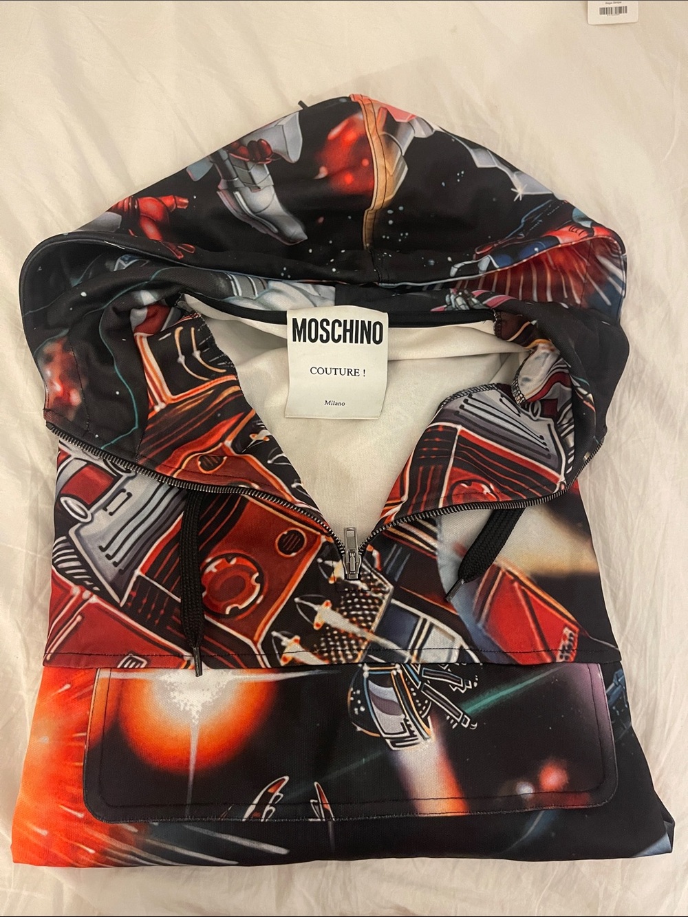 Moschino Couture Jeremy Scott Transformers Half Zip